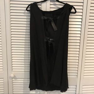 KATHARINE STORY LEATHER AND LINEN VEST